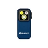 Olight Blue Oclip Pro front view with multi-purpose light, ideal for everyday carry and outdoor adventures.