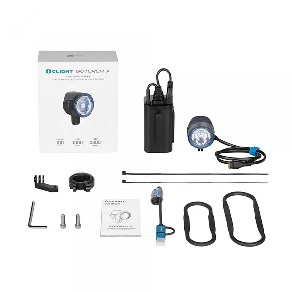 Gotorch X Mountain Bicycle Light 2000 Lumens - Olight UK