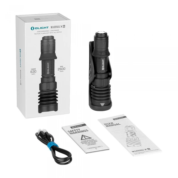 Warrior X 4/Kit USB-C Rechargeable Torch With Holster - Olight UK