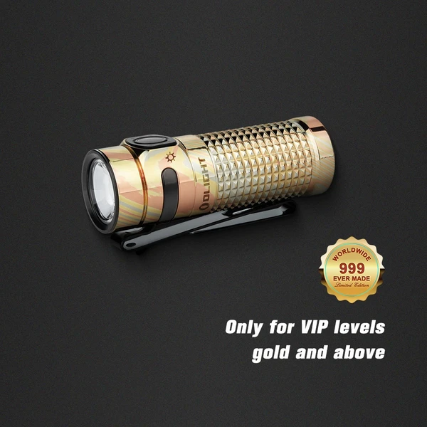 OLIGHT Baton 4 カッパーダマスカス premium Edition Baton 4 Powerful EDC Torch 1300 Lumens (Copper Damascus