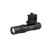 Olight black tactical flashlight with weapon rail mount
