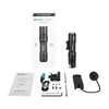 Olight Odin GL tactical weapon light kit with flashlight, manual, remote switch, mounting bracket, and accessories.