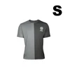 Men's two-tone gray short sleeve t-shirt, S size, with white logo and text "Redlink Light, Reimagine Style"