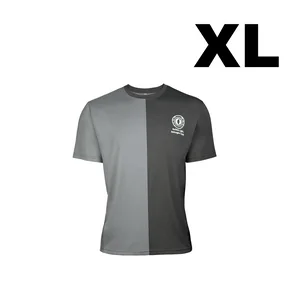 XL two-tone t-shirt, dark and light gray, with a circular logo and text "Redtek Light, Reimage Style."