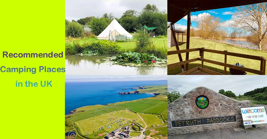 Recommended Camping Places in the UK