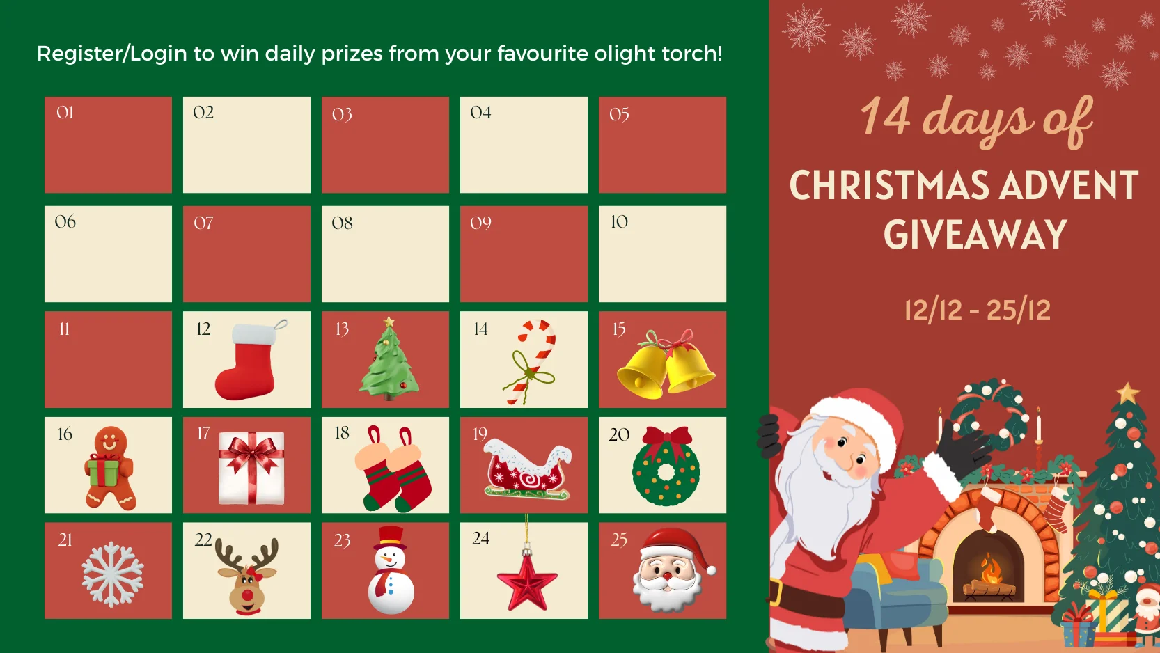 Olight's Magical Christmas Countdown: Unwrap a New Prize Every Day!