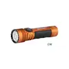 Olight Orange Seeker 4 Pro Flashlight Side View with Textured Grip for Enhanced Tactical and Outdoor Lighting