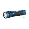 Olight Blue Seeker 4 Pro Flashlight Side View with Textured Body and Rotatable Dimmer for Illumination