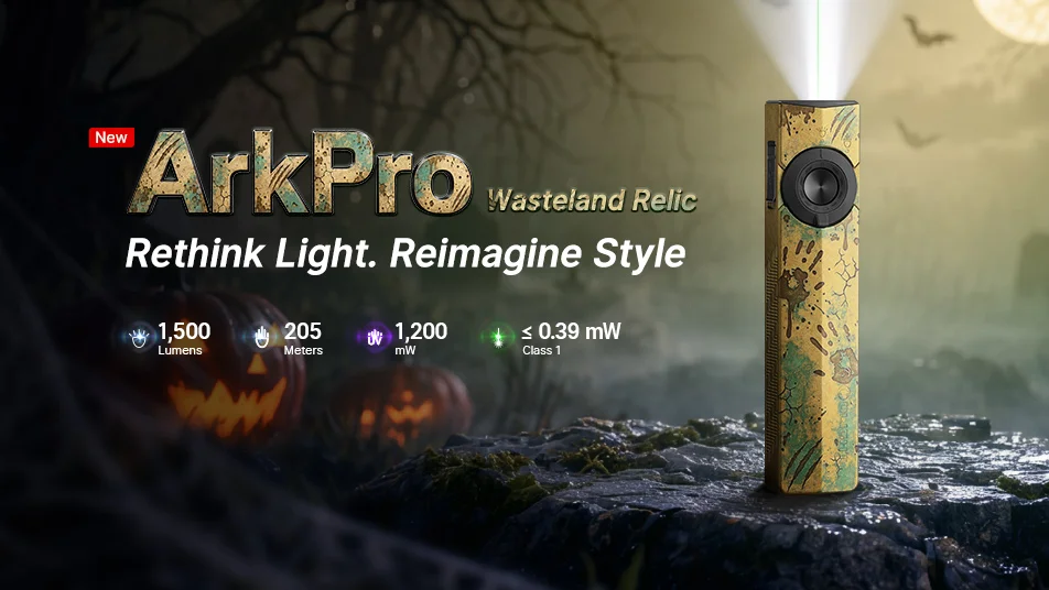 Olight ArkPro Class 1 Wasteland Relic Review: The Ultimate EDC Flashlight for Eerie UK Nights & Halloween