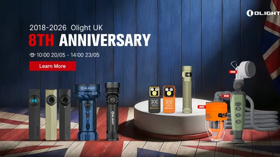 Big May Flash Sale | Amazing Discounts & Free Gifts from Olight UK
