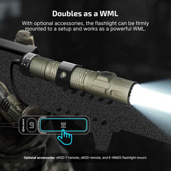 Warrior Ultra LED Torch 2500 Lumens Rugged O Aluminum Flashlight