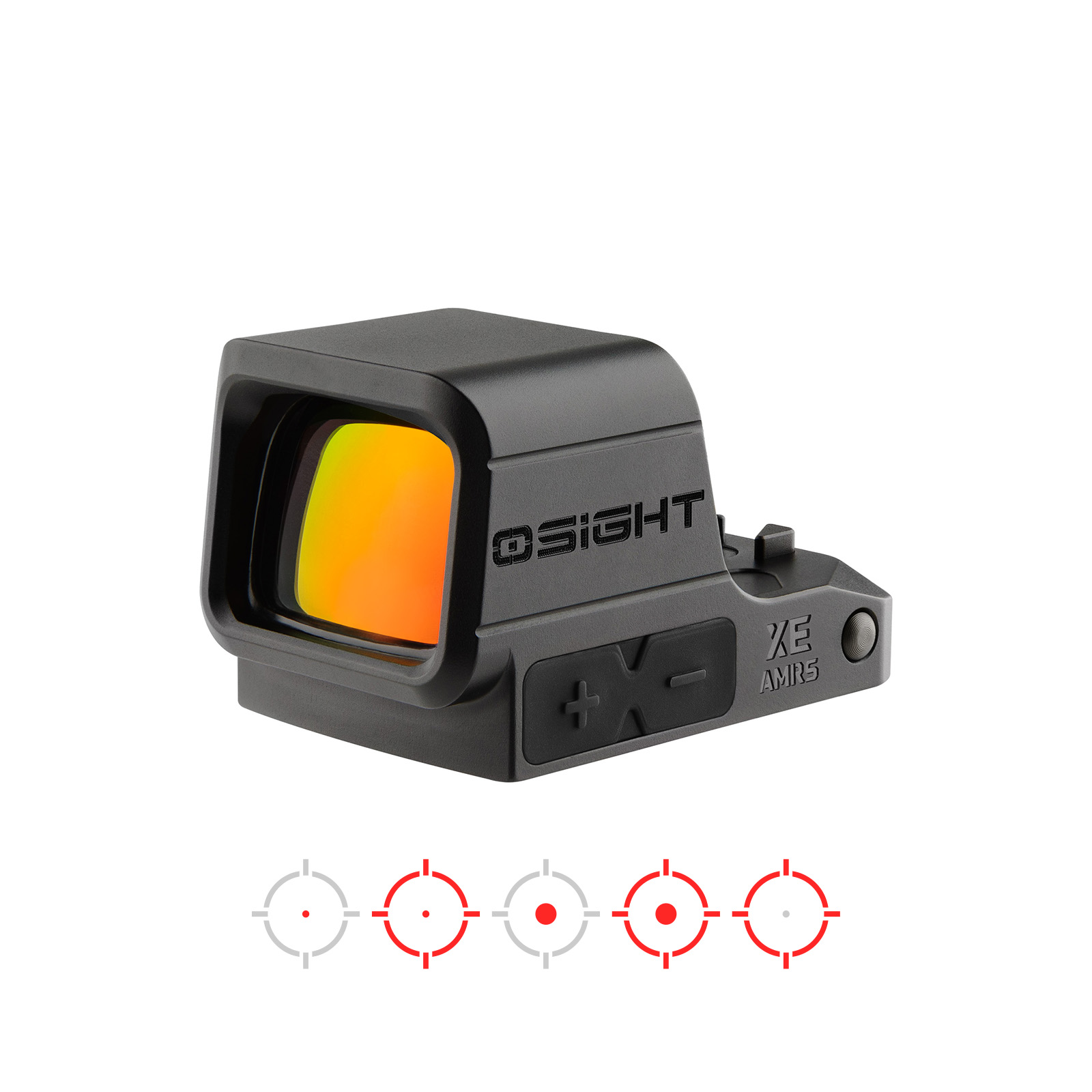 OSIGHT XE AMRS compact red dot sight with various reticle patterns for precision aiming