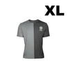 Olight Grey and Black ArkPro T-Shirt XL Size Front View with Chest Logo for Casual Outdoor Wear