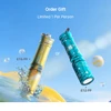 Olight i3E EOS keychain flashlight yellow palm tree design and turquoise starry sky pattern EDC pocket torch gift promo